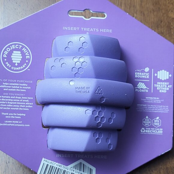 Project Hive ~ 3 Piece Set of Dog Toys ~ Purple ~ NWT - Picture 6 of 7